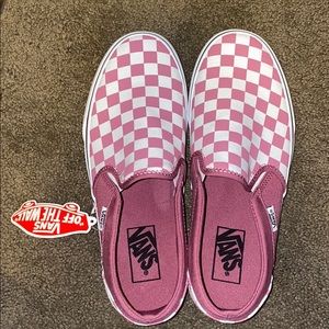 Pink Checkered Vans